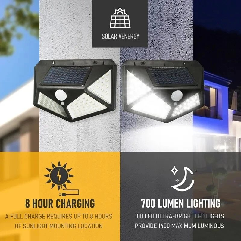 Renewable Energy Solar - 100Led Çok Fonksiyonlu Güneş Lambası Açık