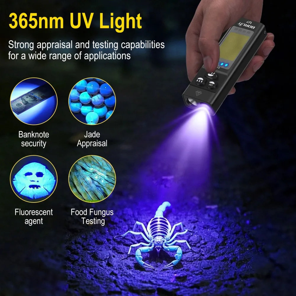 BORUiT U7 UV LED EDC El Feneri - Renewable Energy Sources incelemesi ve fiyatı