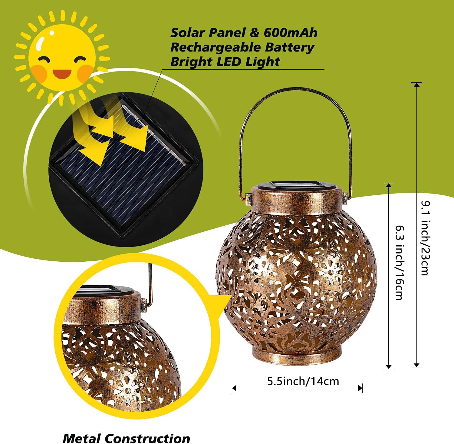 1-6 adet fas güneş fenerleri a - Renewable Energy Solar incelemesi ve fiyatı