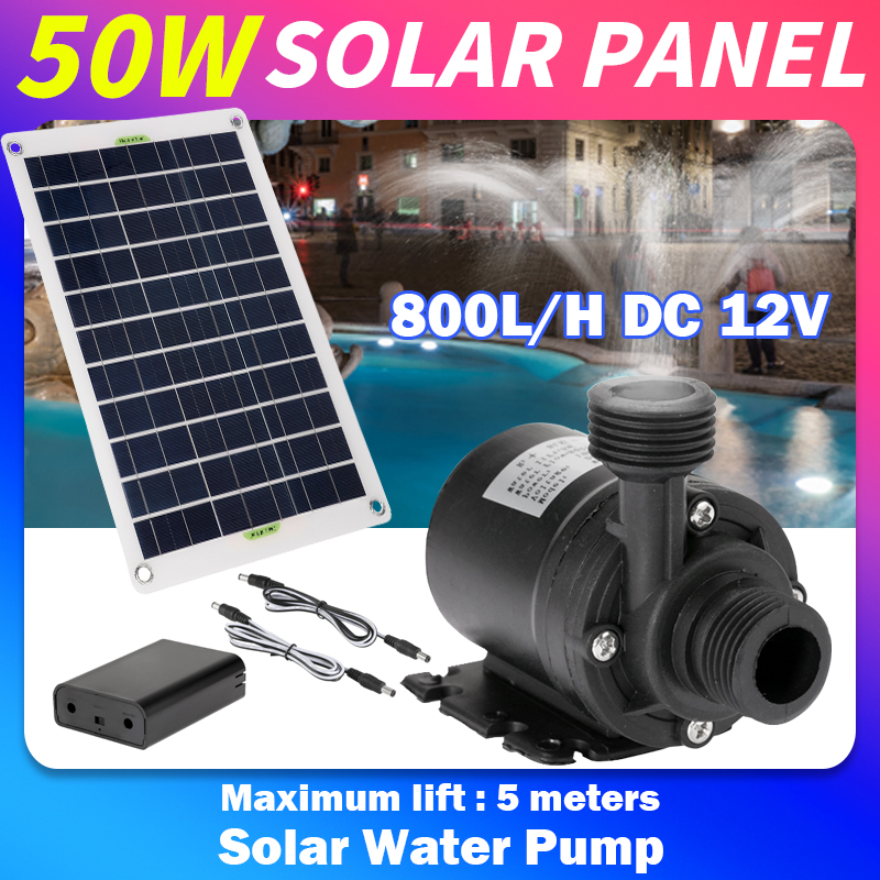 50W 12V Düşük Gürültü Fırçasız - Solar Pool Pump Kit incelemesi ve fiyatı