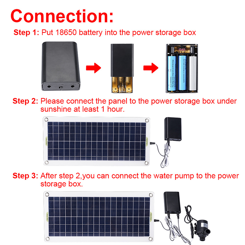 50W 12V Düşük Gürültü Fırçasız - Solar Pool Pump Kit incelemesi ve fiyatı