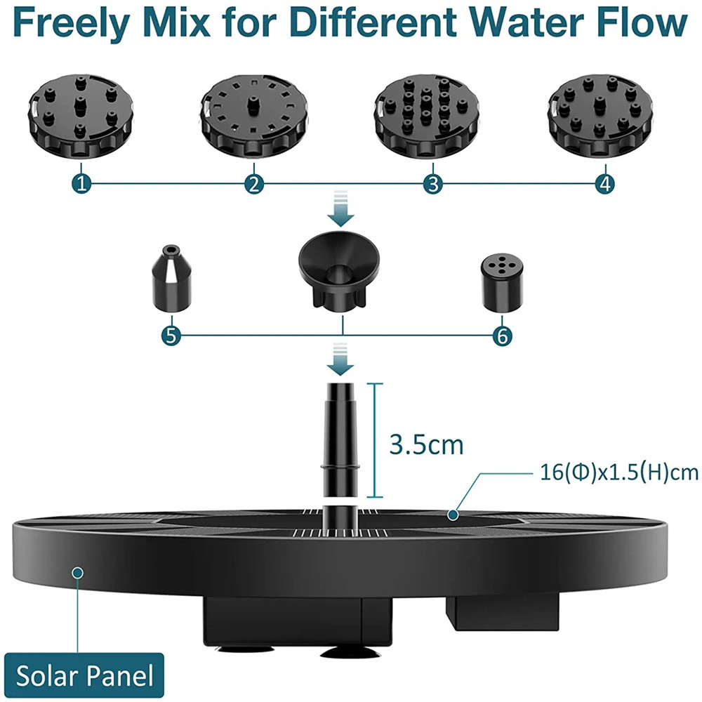 13 cm Yüzen Güneş Paneli Güneş - Solar Pool Pump Kit incelemesi ve fiyatı