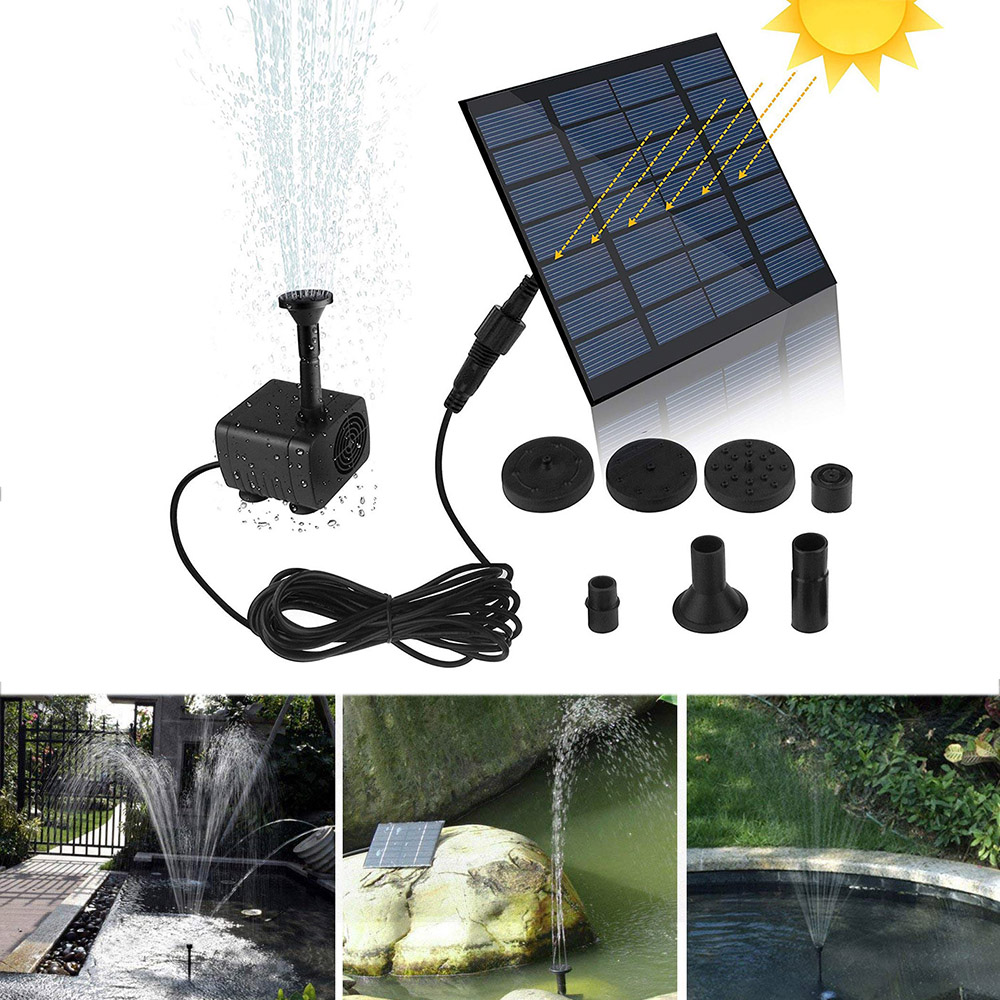 Mini güneş çeşme pompa su pomp - Solar Pool Pump Kit incelemesi ve fiyatı